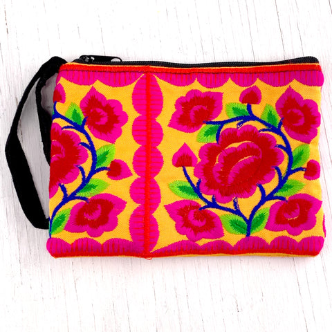 Small Embroidered Pouch