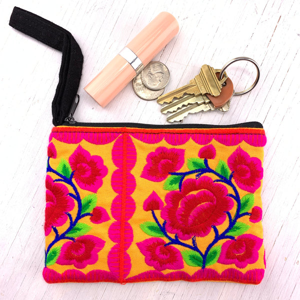 Small Embroidered Pouch