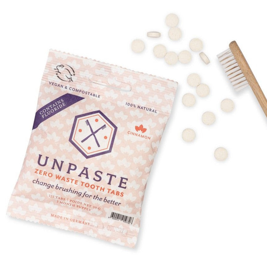 Unpaste Toothpaste Tablets - Cinnamon With Fluoride
